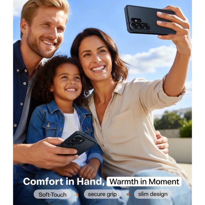 Torras - Torras Mobilskal för Samsung Galaxy S26 Ultra Matt PC + TPU - Svart