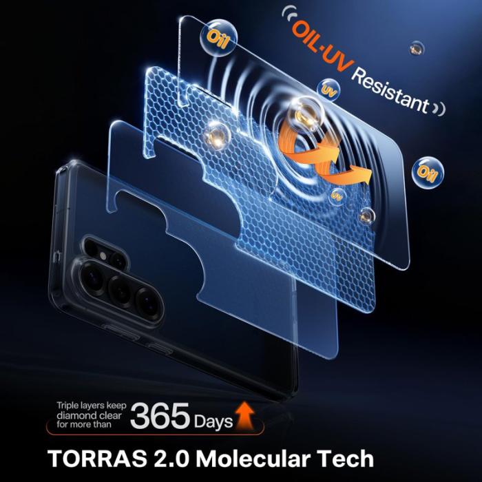 Torras - Torras Mobilskal för Samsung Galaxy S26 Ultra Matt PC + TPU - Transparent