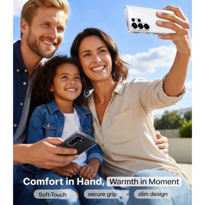 Torras - Torras Mobilskal för Samsung Galaxy S26 Ultra Matt PC + TPU - Transparent