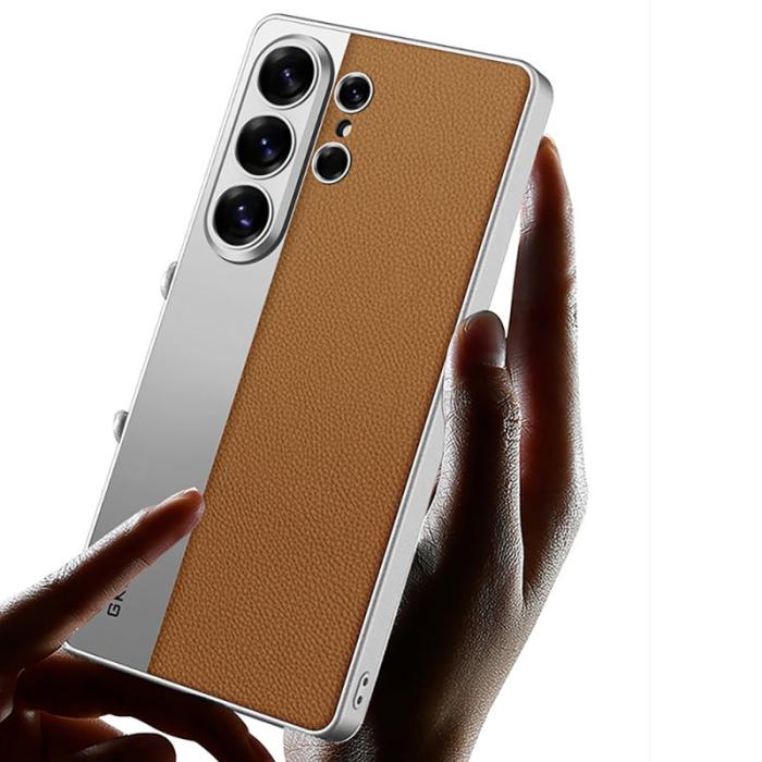 GKK - GKK Mobilskal för Samsung Galaxy S26 Ultra Matt Konstläder + PC + TPU - Svart