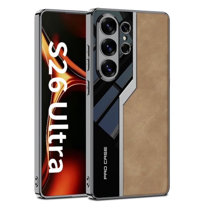 GKK - GKK Mobilskal för Samsung Galaxy S26 Ultra Matt PU + TPU + PC - Brun