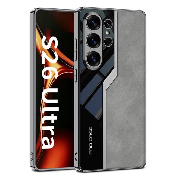 GKK - GKK Mobilskal för Samsung Galaxy S26 Ultra Matt PU + TPU + PC - Grå
