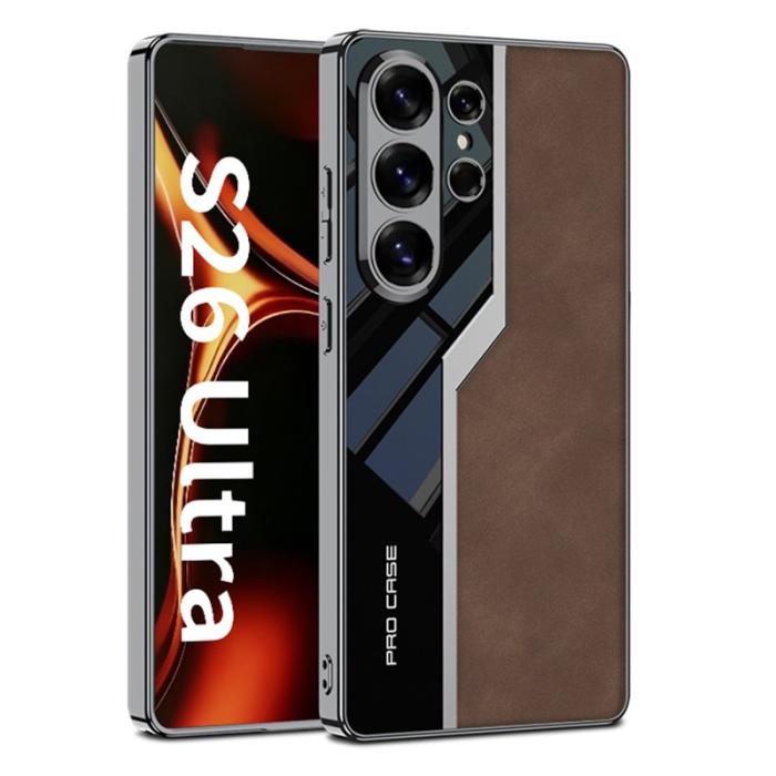 GKK - GKK Mobilskal för Samsung Galaxy S26 Ultra Matt PU + TPU + PC - Kaffe