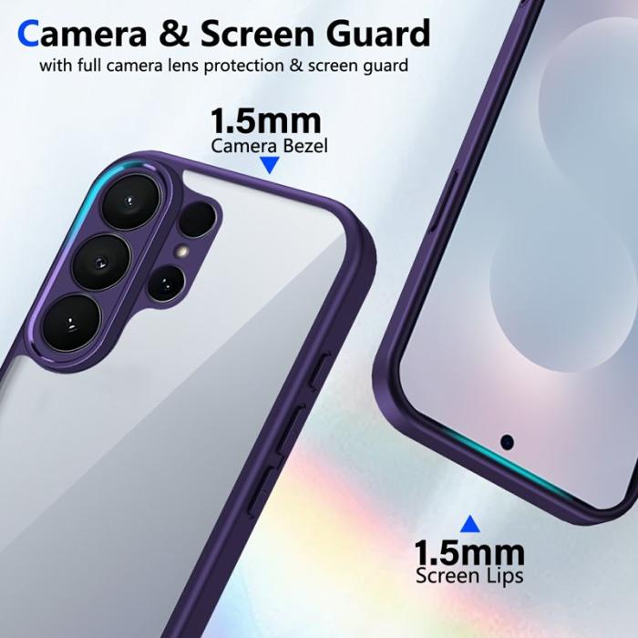 OEM - Mobilskal för Samsung Galaxy S26 Ultra Matt Skinnkänsla PC + TPU - Lila