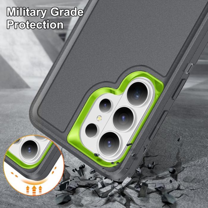 OEM - Mobilskal för Samsung Galaxy S26 Ultra PC + Silikon Anti-Drop Kickstand - Grå