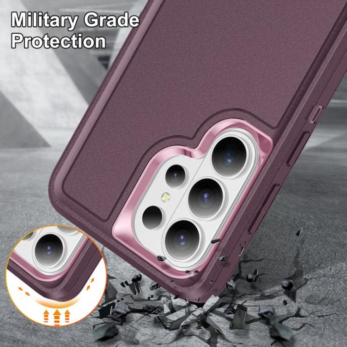 OEM - Mobilskal för Samsung Galaxy S26 Ultra PC + Silikon Anti-Drop Kickstand - Lila