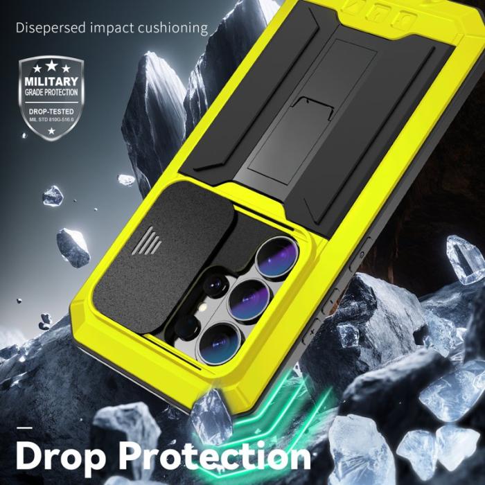 R-JUST - R-JUST Mobilskal för Samsung Galaxy S26 Ultra PC + Silikon - Gul