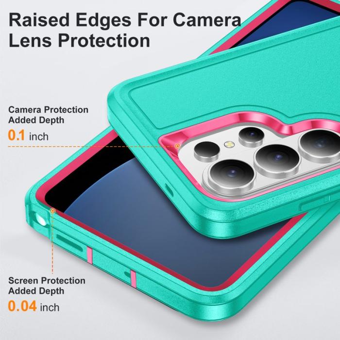 OEM - Mobilskal för Samsung Galaxy S26 Ultra PC + Silikon Kickstand - Cyan