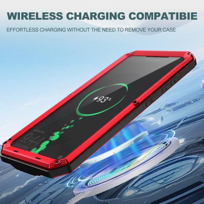 R-JUST - R-JUST Mobilskal för Samsung Galaxy S26 Ultra PC + Silikon - Röd