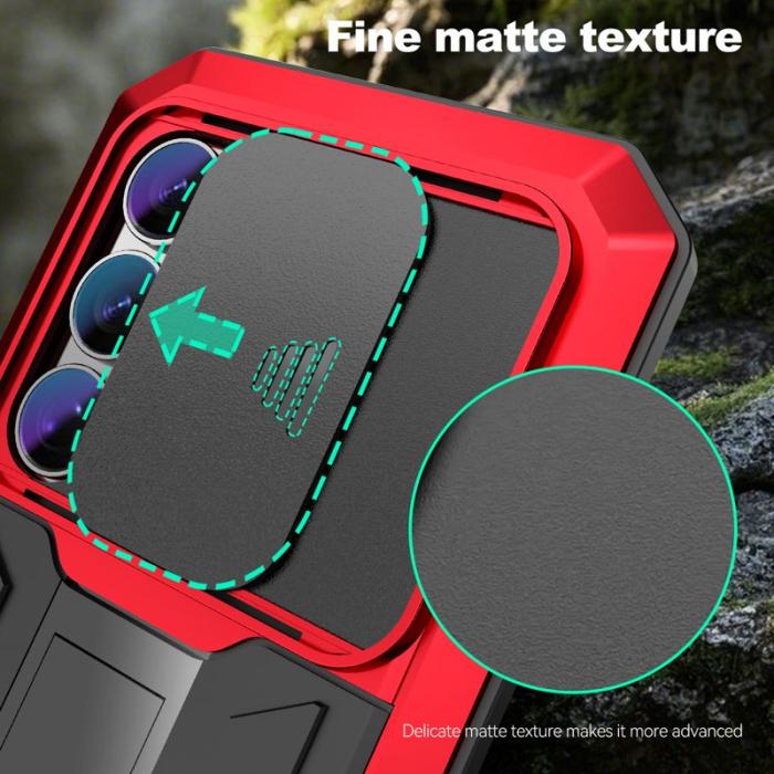 R-JUST - R-JUST Mobilskal för Samsung Galaxy S26 Ultra PC + Silikon - Röd