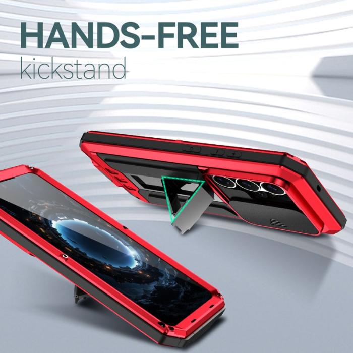 R-JUST - R-JUST Mobilskal för Samsung Galaxy S26 Ultra PC + Silikon - Röd