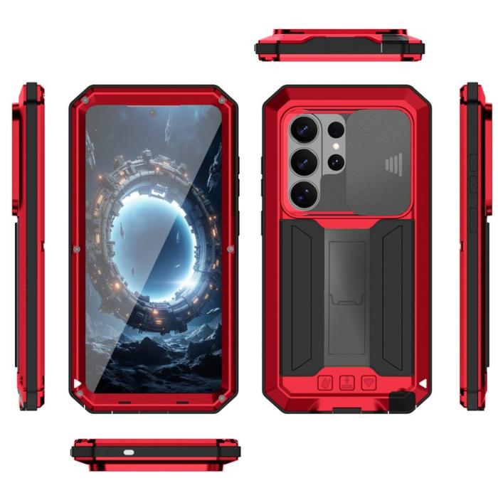 R-JUST - R-JUST Mobilskal för Samsung Galaxy S26 Ultra PC + Silikon - Röd