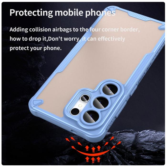 OEM - Mobilskal för Samsung Galaxy S26 Ultra PC + TPU - Blå