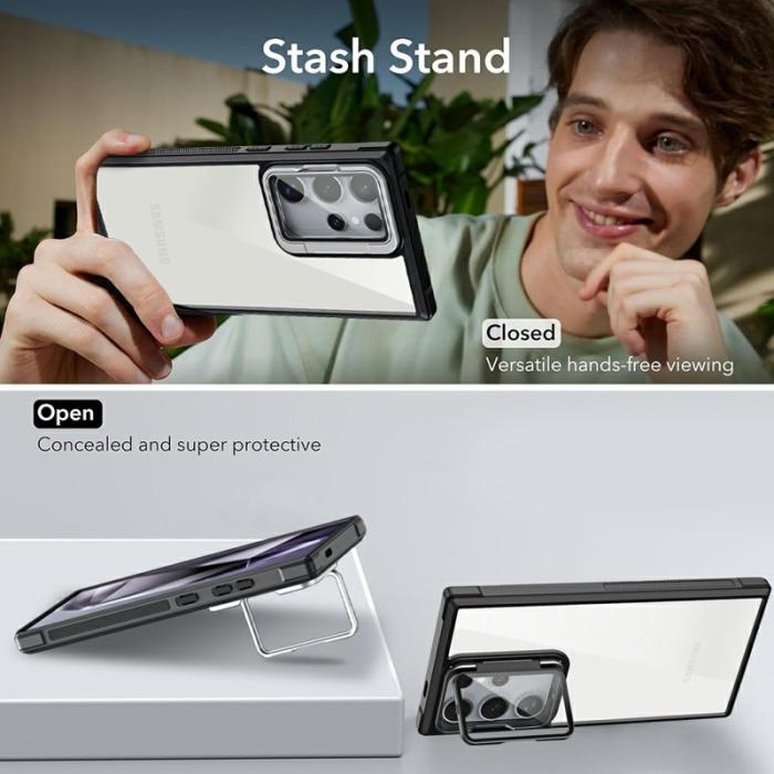 OEM - Mobilskal för Samsung Galaxy S26 Ultra PC + TPU Kickstand - Orange