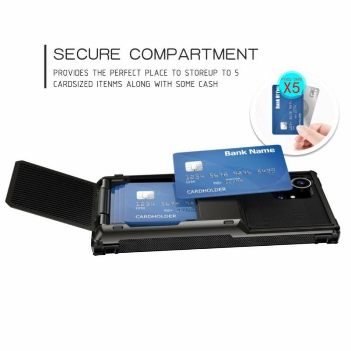 OEM - Mobilskal för Samsung Galaxy S26 Ultra PC + TPU med kortfack - Röd