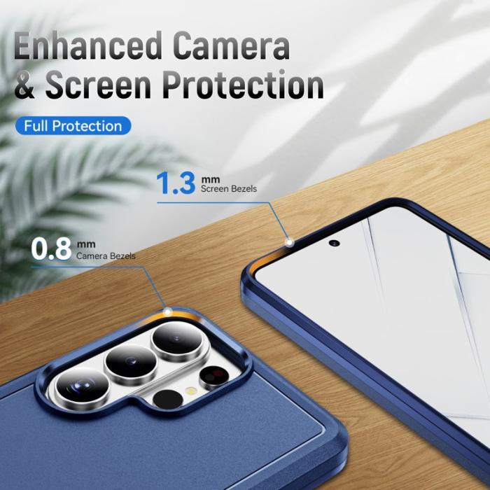 OEM - Mobilskal för Samsung Galaxy S26 Ultra PC + TPU Militärklass - Blå