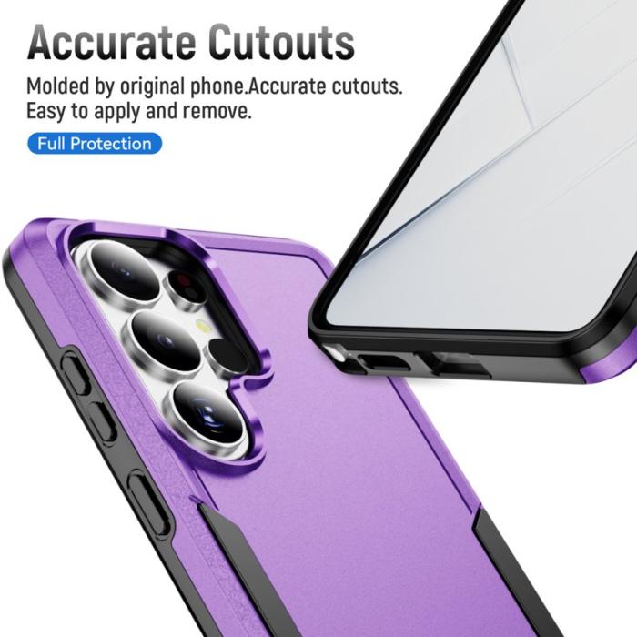 OEM - Mobilskal för Samsung Galaxy S26 Ultra PC + TPU Militärklass - Lila - Svart