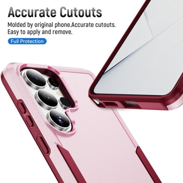 OEM - Mobilskal för Samsung Galaxy S26 Ultra PC + TPU Militärklass - Rosa