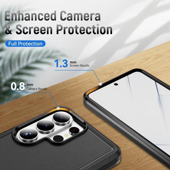 OEM - Mobilskal för Samsung Galaxy S26 Ultra PC + TPU Militärklass - Svart