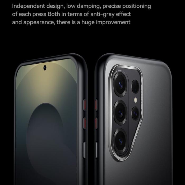 SULADA - Sulada Mobilskal för Samsung Galaxy S26 Ultra Plast Stötbeständig - Titan Svart