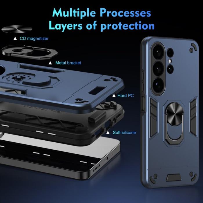 OEM - Mobilskal för Samsung Galaxy S26 Ultra PC + TPU Stötsäker - Blå