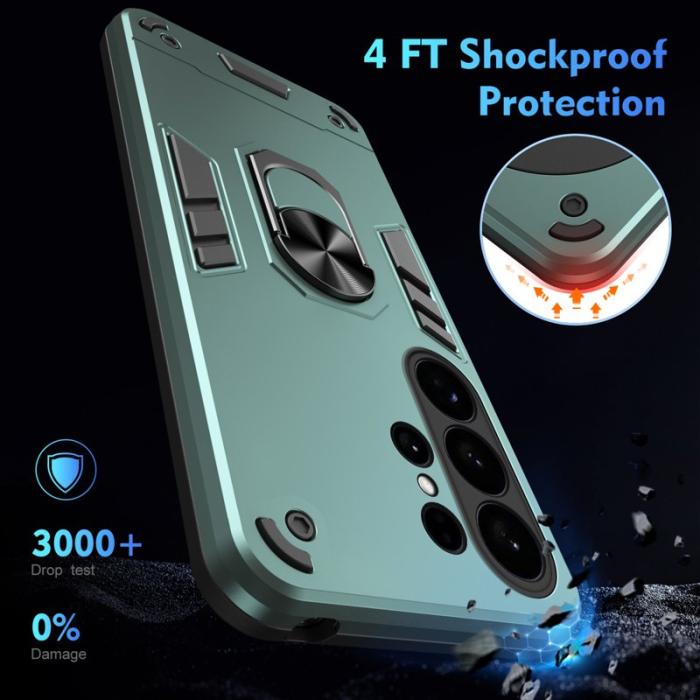 OEM - Mobilskal för Samsung Galaxy S26 Ultra PC + TPU Stötsäker - Grön