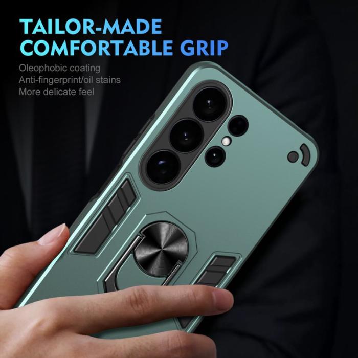 OEM - Mobilskal för Samsung Galaxy S26 Ultra PC + TPU Stötsäker - Grön