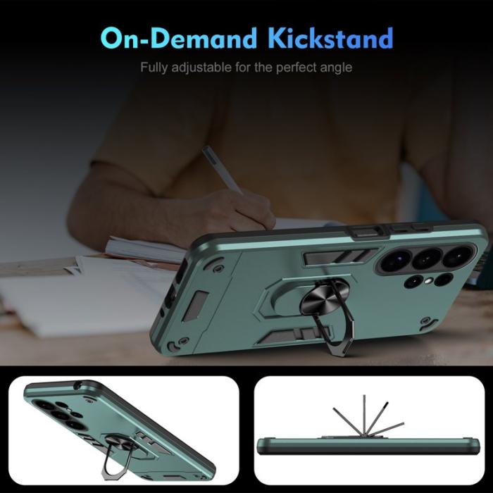 OEM - Mobilskal för Samsung Galaxy S26 Ultra PC + TPU Stötsäker - Grön