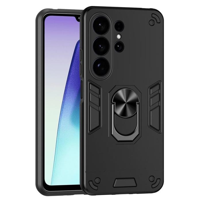 OEM - Mobilskal för Samsung Galaxy S26 Ultra PC + TPU Stötsäker - Svart