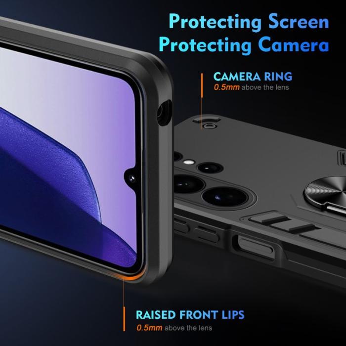 OEM - Mobilskal för Samsung Galaxy S26 Ultra PC + TPU Stötsäker - Svart