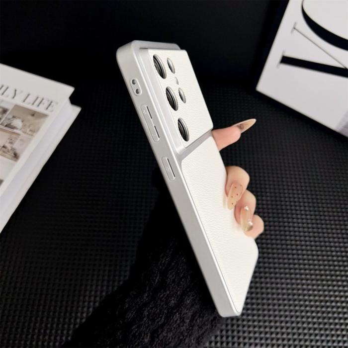 OEM - Mobilskal för Samsung Galaxy S26 Ultra Precisa skärningar Konstläder - Vit