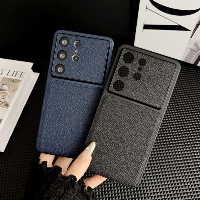 OEM - Mobilskal för Samsung Galaxy S26 Ultra Precisa utskärningar Konstläder - Blå