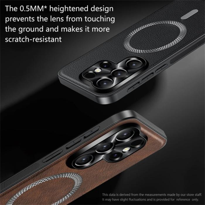 OEM - Mobilskal för Samsung Galaxy S26 Ultra PU + TPU - Vinröd