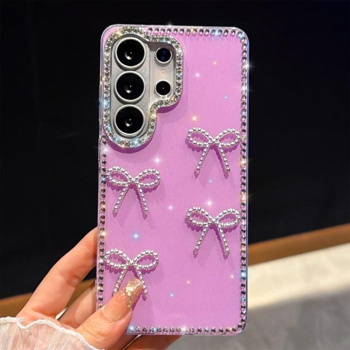 OEM - Mobilskal för Samsung Galaxy S26 Ultra Rhinestone TPU + PC - Ljuslila