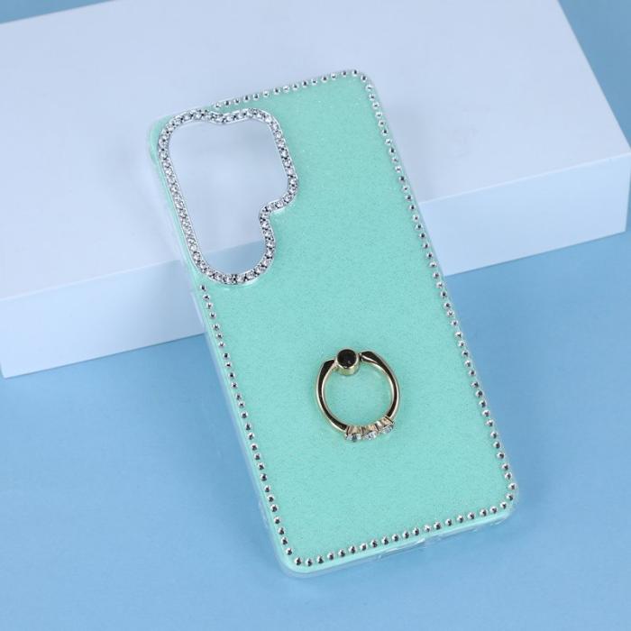 OEM - Mobilskal för Samsung Galaxy S26 Ultra Ring Kickstand Plast Glittrande Ljusgrön