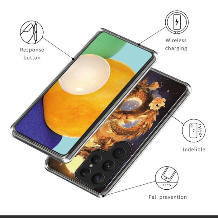 OEM - Mobilskal för Samsung Galaxy S26 Ultra Shockproof TPU - Gulddrake