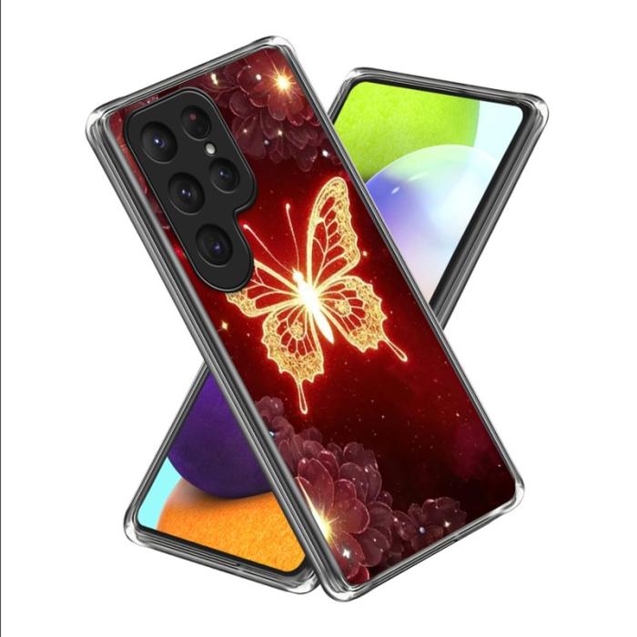 OEM - Mobilskal för Samsung Galaxy S26 Ultra Shockproof TPU - Guldfjäril