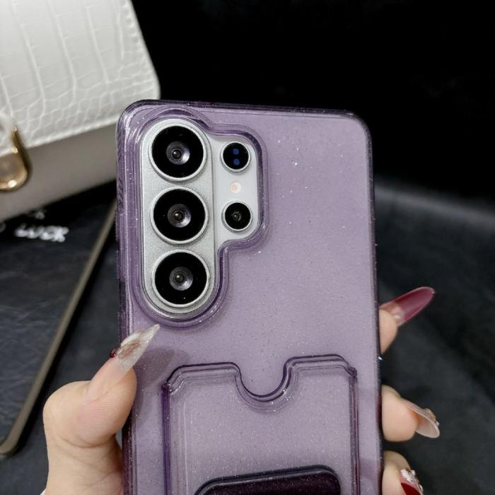 OEM - Mobilskal för Samsung Galaxy S26 Ultra Shockproof TPU med kortfack - Svart