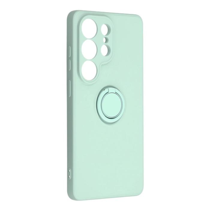OEM - Mobilskal för Samsung Galaxy S26 Ultra Silikon med Ring Kickstand - Mintgrön
