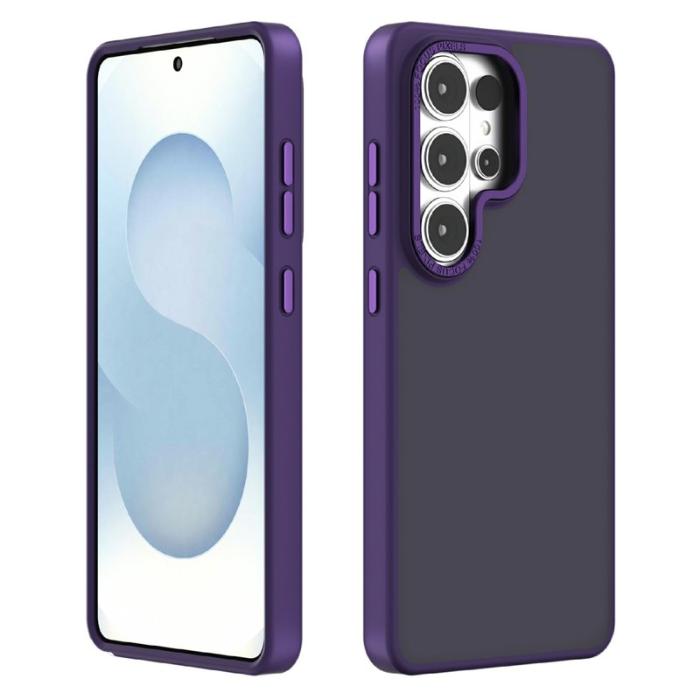 OEM - Mobilskal för Samsung Galaxy S26 Ultra Skin-Touch PC + TPU - Mörklila