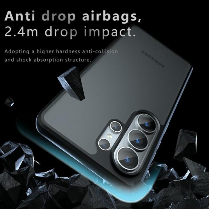 OEM - Mobilskal för Samsung Galaxy S26 Ultra Skin-Touch TPU + PC - Transparent Svart