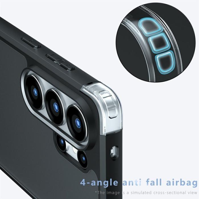 OEM - Mobilskal för Samsung Galaxy S26 Ultra Skin-Touch TPU + PC - Transparent Svart