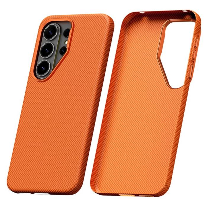 SULADA - Sulada Mobilskal för Samsung Galaxy S26 Ultra Skyddande Kevlar - Orange
