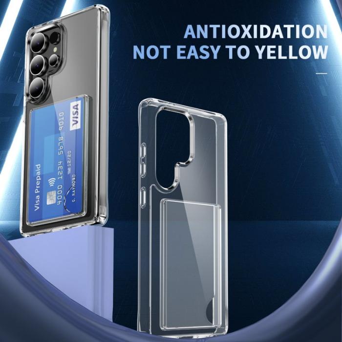 OEM - Mobilskal för Samsung Galaxy S26 Ultra Skyddande TPU med kortfack - Transparent