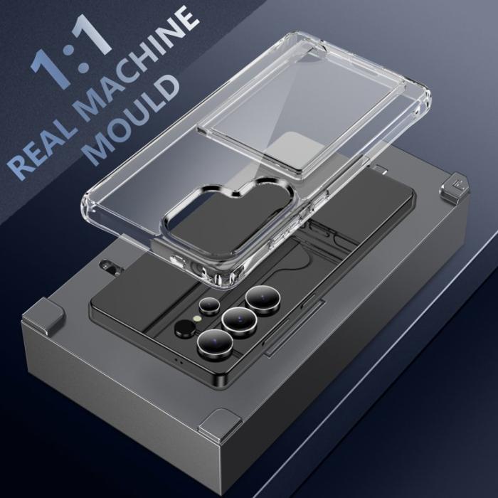 OEM - Mobilskal för Samsung Galaxy S26 Ultra Skyddande TPU med kortfack - Transparent