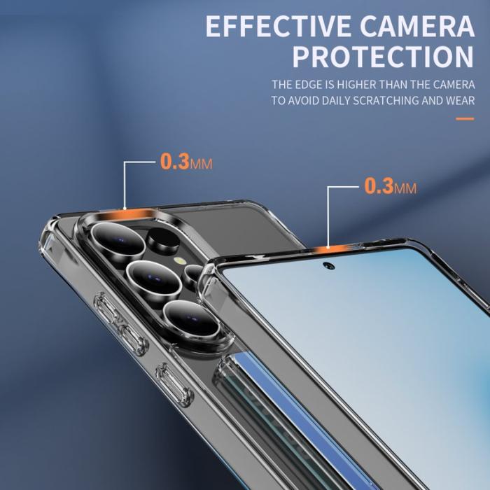 OEM - Mobilskal för Samsung Galaxy S26 Ultra Skyddande TPU med kortfack - Transparent