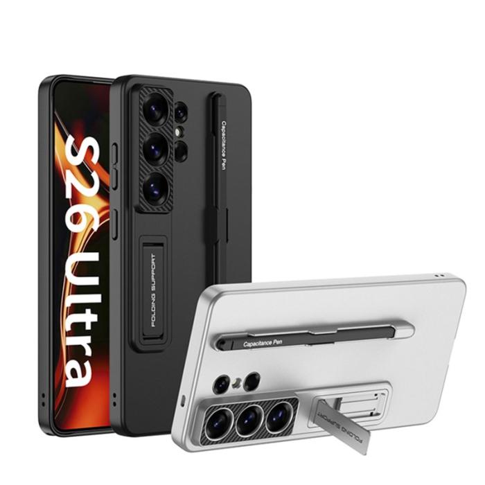 GKK - GKK Mobilskal för Samsung Galaxy S26 Ultra Slim Kickstand PC - Titangrå