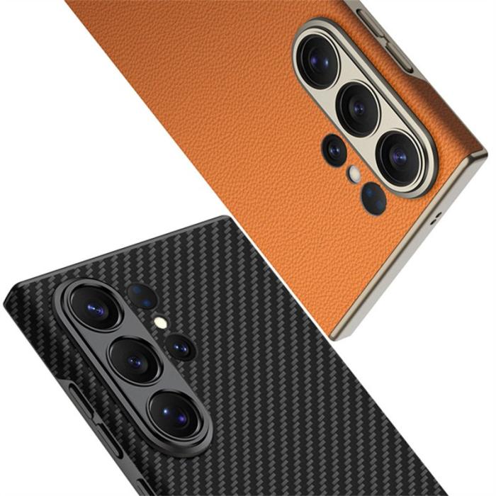 GKK - GKK Mobilskal för Samsung Galaxy S26 Ultra Slim PC + Konstläder - Orange