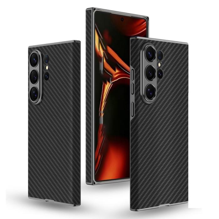 GKK - GKK Mobilskal för Samsung Galaxy S26 Ultra Slim PC + Konstläder - Svart