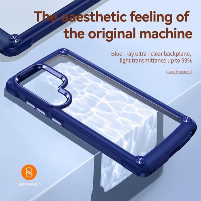 OEM - Mobilskal för Samsung Galaxy S26 Ultra Stötabsorberande PC + TPU - Blå